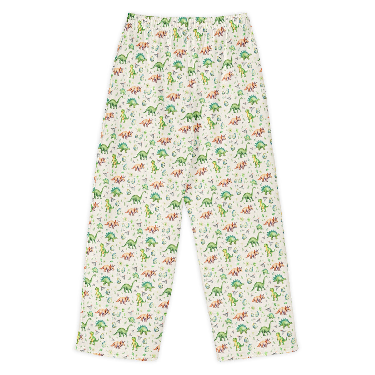 Dino Valley Unisex Wide-Leg Lounge Pants - watercolour print
