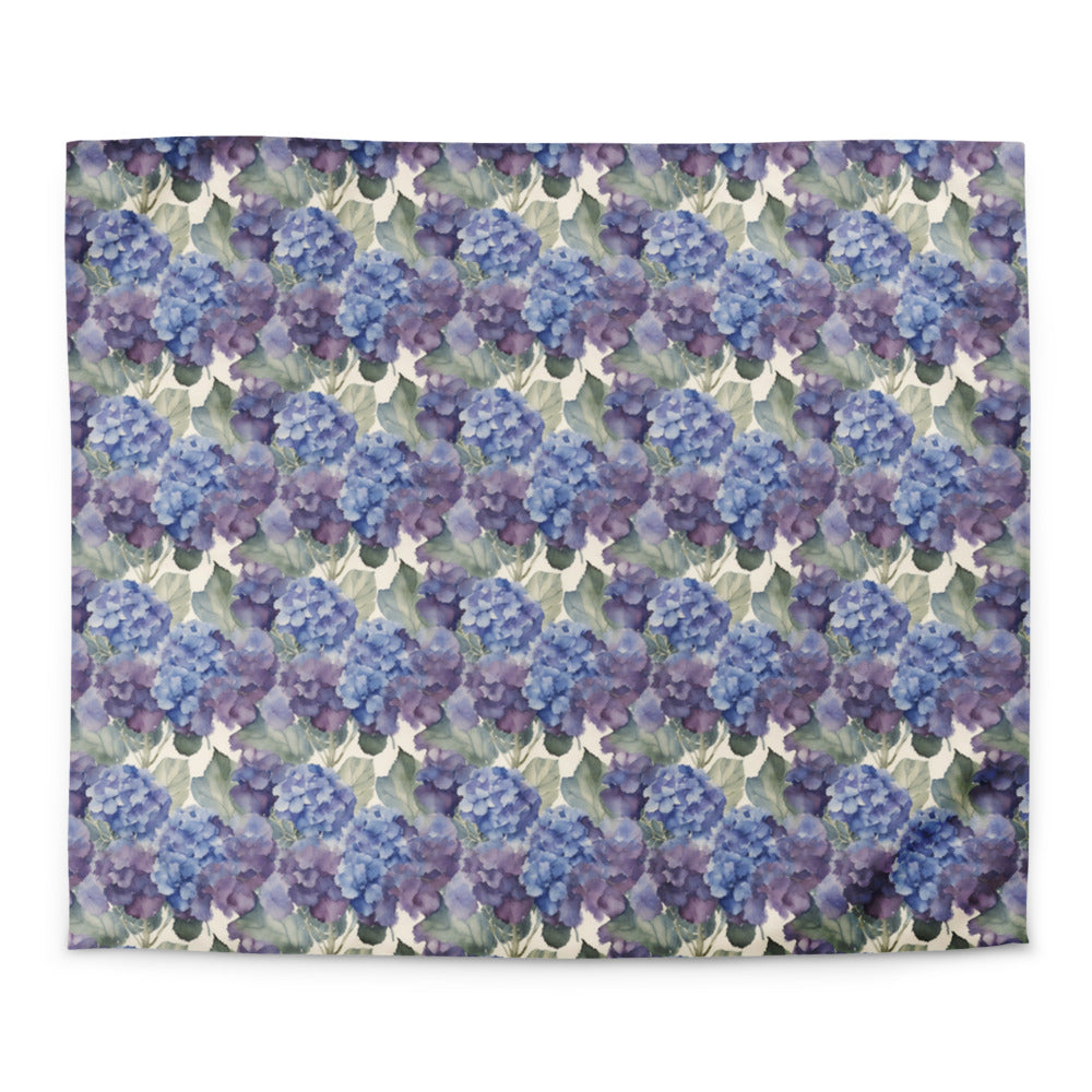 Hydrangea Haze Duvet Cover - watercolour print