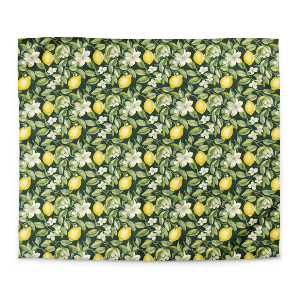 Lemon Grove Duvet Cover - watercolour print