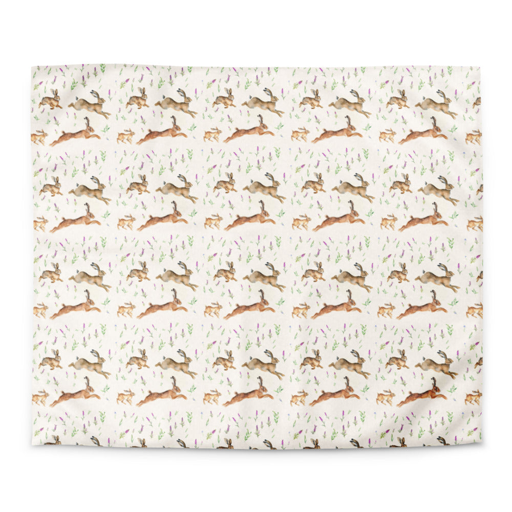 Highland Hares Duvet Cover - watercolour design, view 2