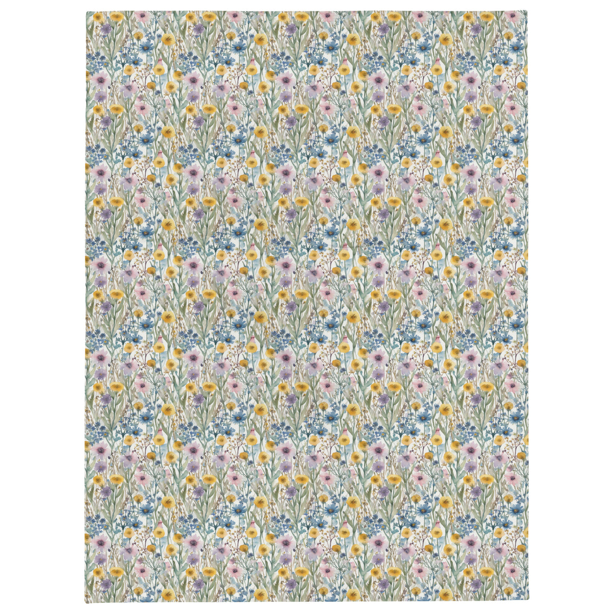 Meadow Ditsy Throw - watercolour print