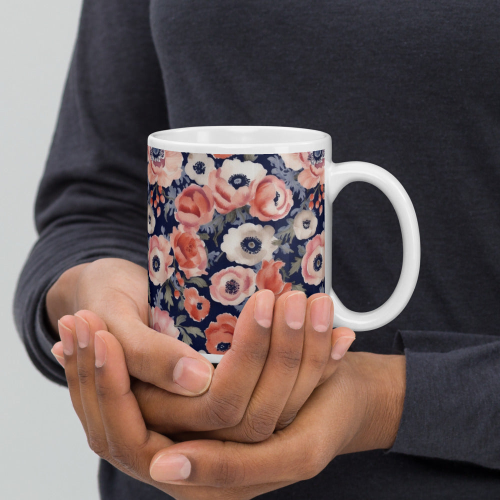 Anemone Dance Mug - shown in a home setting