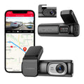 D600 4K Dash Cam Front and Rear, Free 64GB Card, Built-in 5G WiFi GPS Car Camera, Smart Voice Control, G-Sensor 24H Parking Mode, Loop Recording Night Vision, Max Up Support 128GB