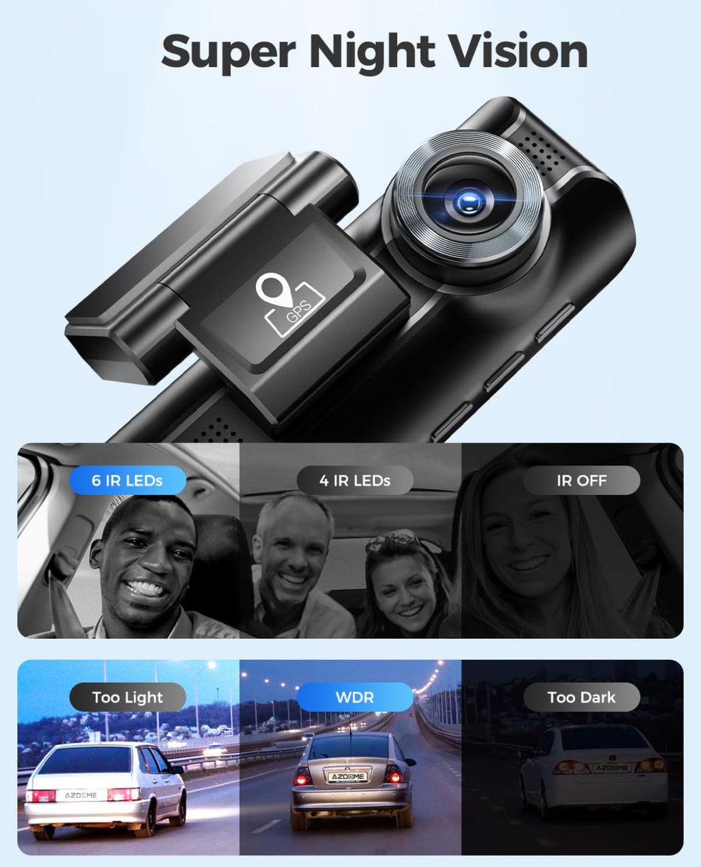 AZDOME M550 Pro 3CH 4K Dash Cam