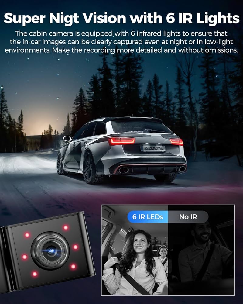 AZDOME M590 3 Channel Dash Cam