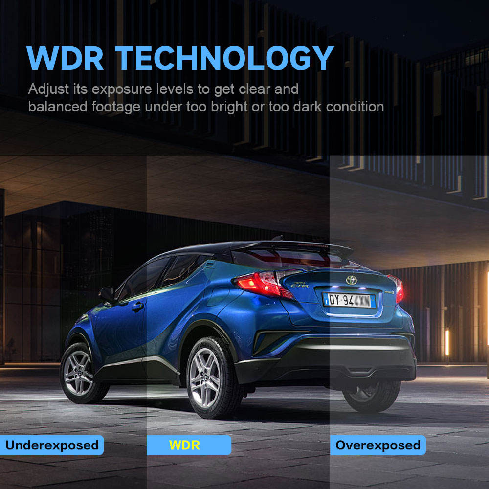 A365 Dash Cam, 4 Channel Camera FHD 1080Px4, Front, Left, Right and Rear, Front and Rear Inside, Built in GPS WiFi, Support 256 GB Max, Free 64GB Card, A365-4CH