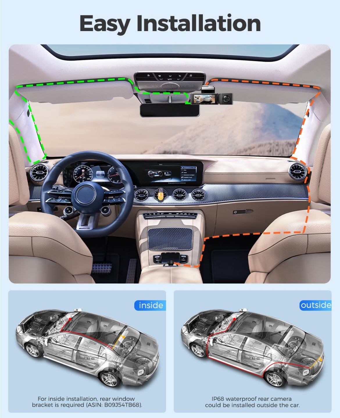 AZDOME M550 Pro 3CH 4K Dash Cam