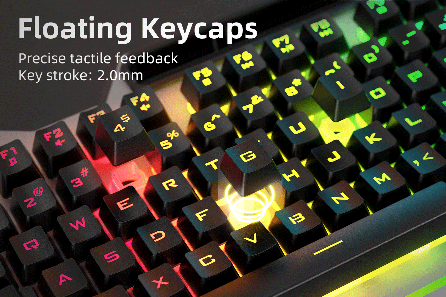 AULA Gaming Keyboard, T102 104 Keys Gaming Keyboard and Mouse Combo with RGB