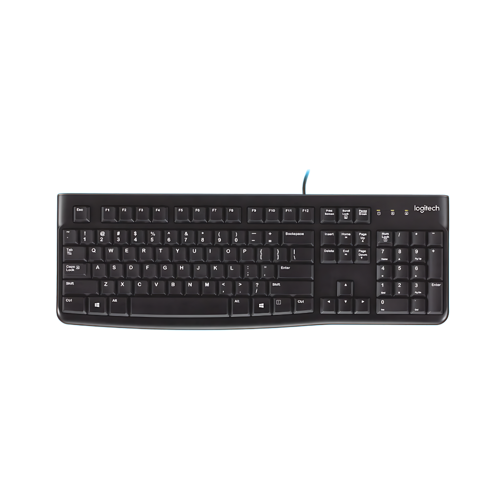 Clavier filaire Logitech pour Windows, Noir (K120)