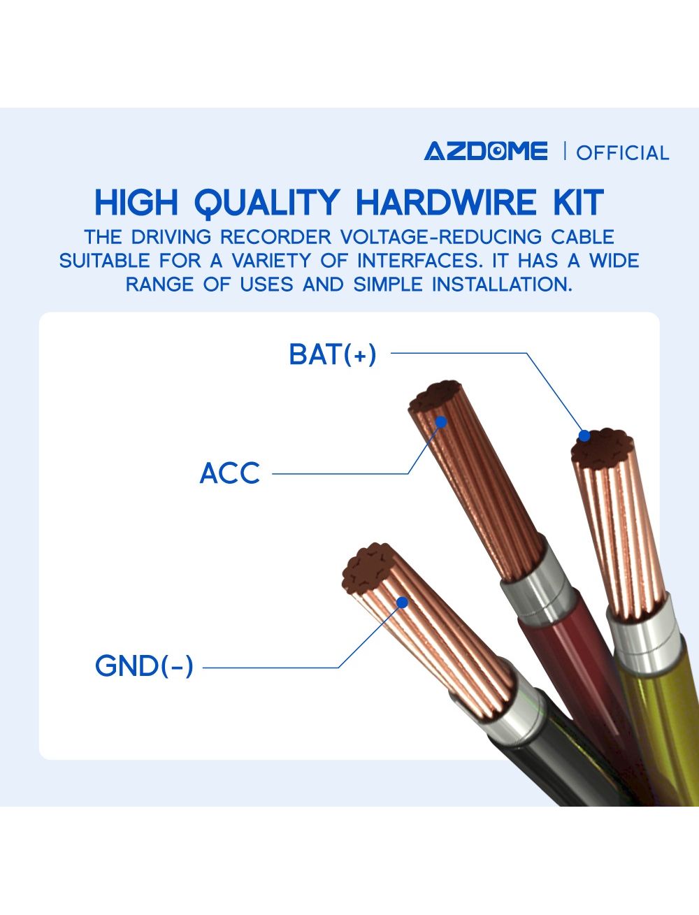 AZDOME HM03R Hardwire KIT