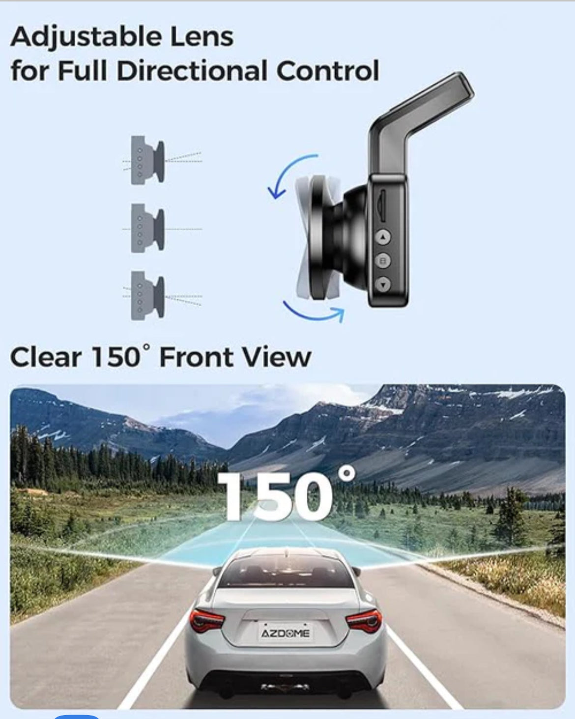 AZDOME M17 3K Front Dash Cam