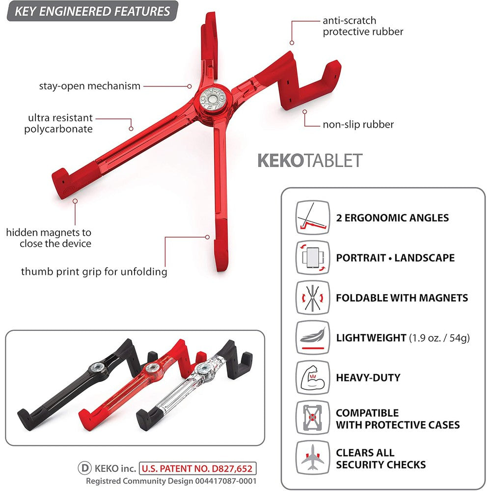 KEKO Support à Tablette Universel à couleurs assortis (12 unités)