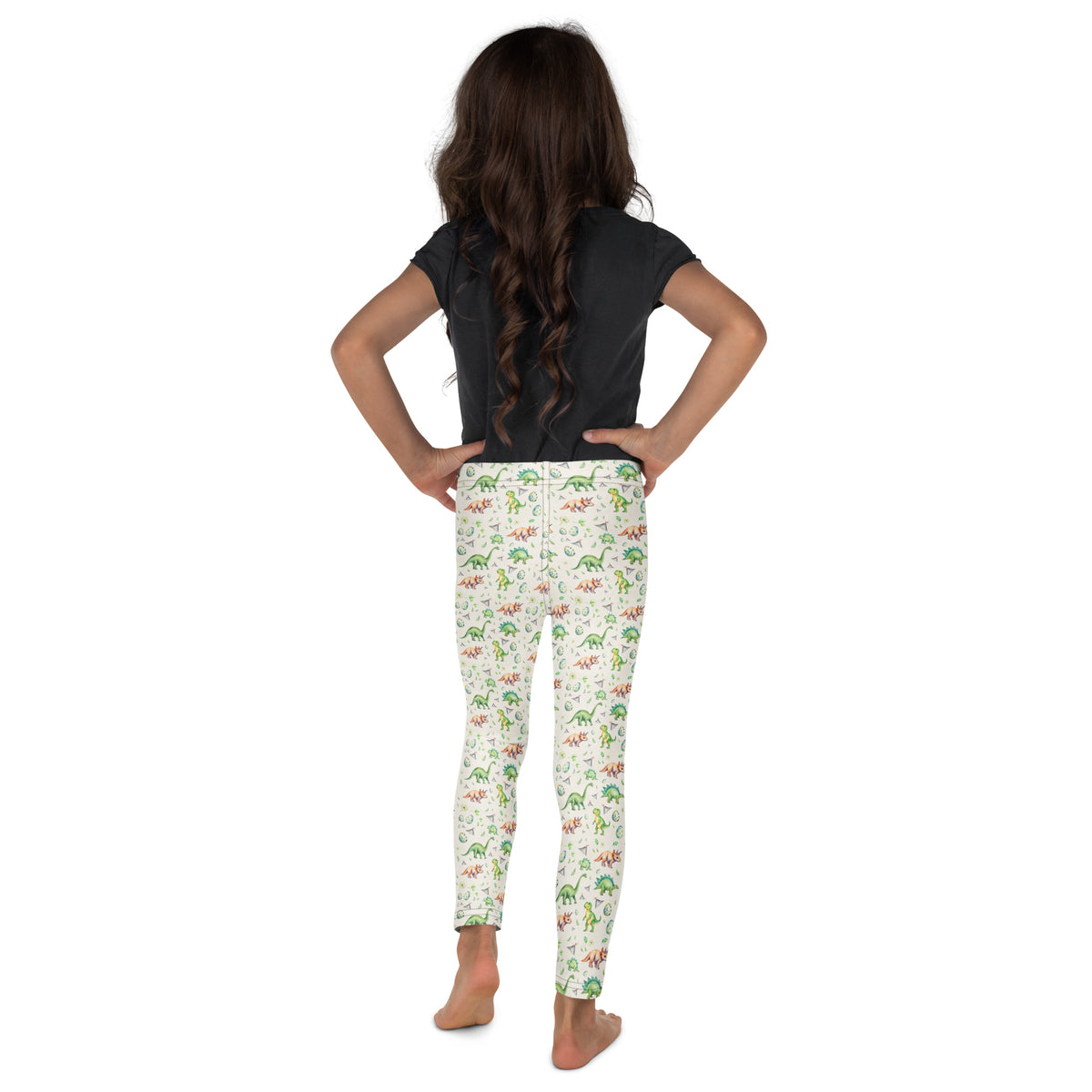Dino Valley Toddler & Kids Leggings - watercolour print