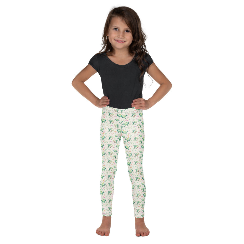 Rainbow Whales Kids Leggings - watercolour print