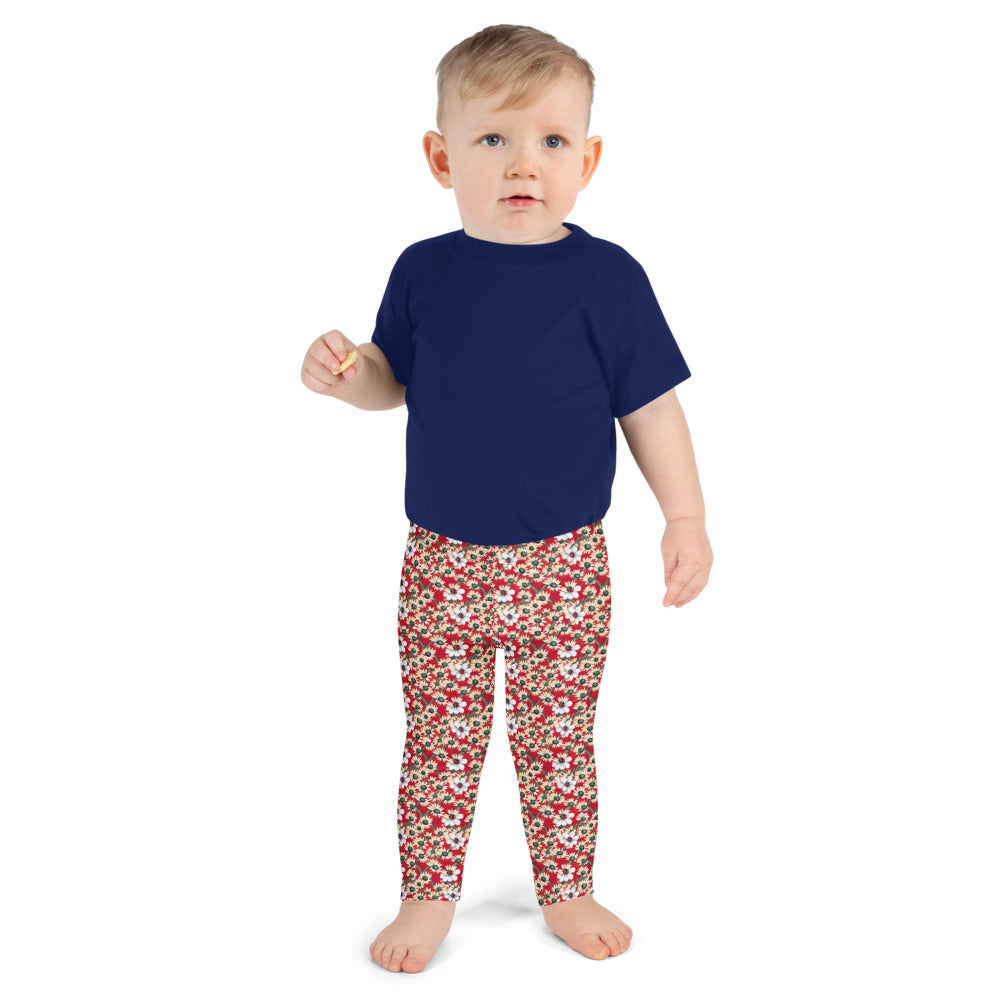 Ladybirds & Daisies Kids Leggings - shown on a child