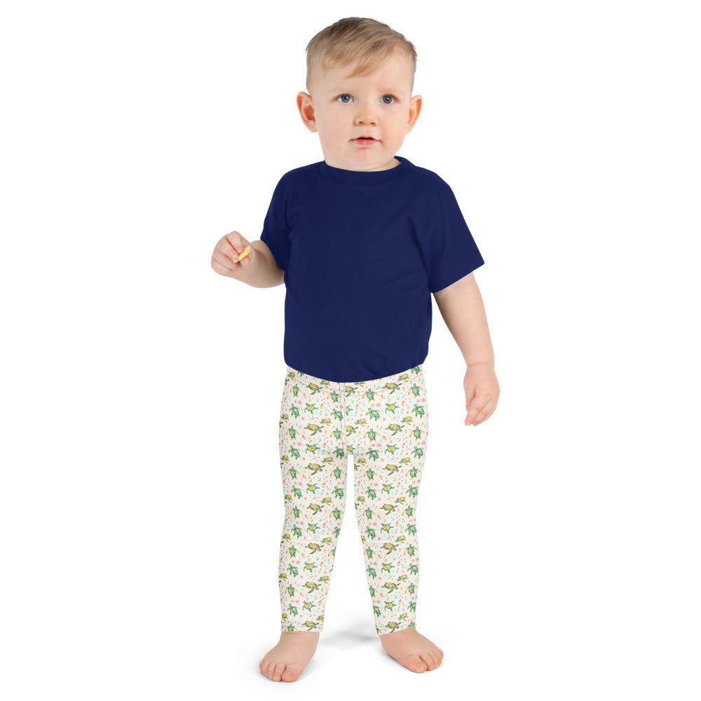 Turtles & Starfish Kids Leggings - shown on a child