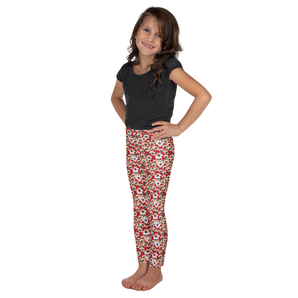Ladybirds & Daisies Kids Leggings - shown on a child