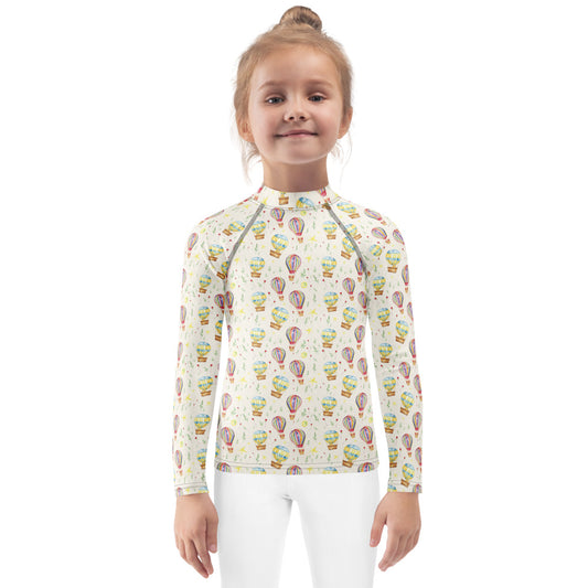 Balloon Bears Kids Rash Guard - shown on a child