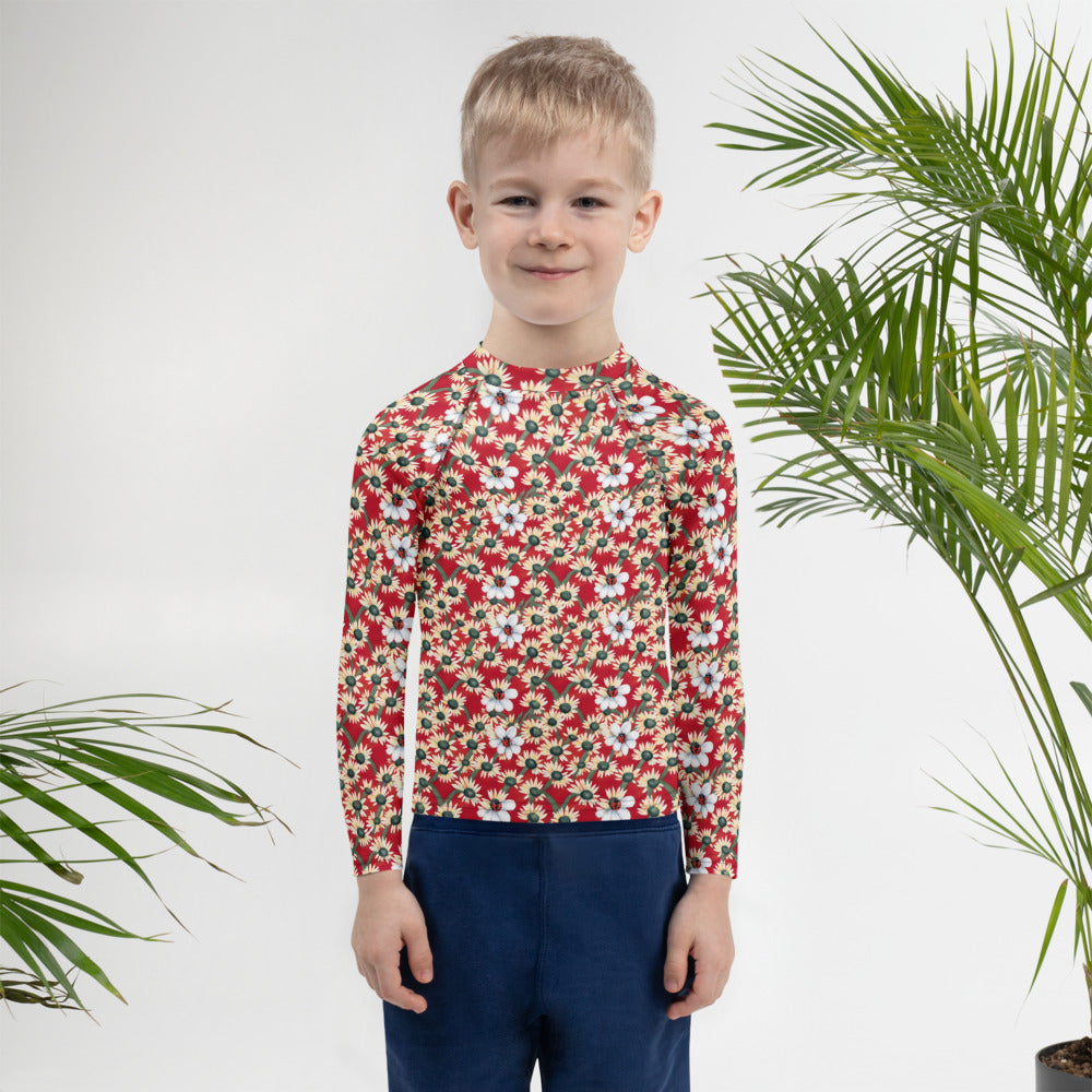 Maillot anti-UV enfant Ladybirds & Daisies - porté par un enfant