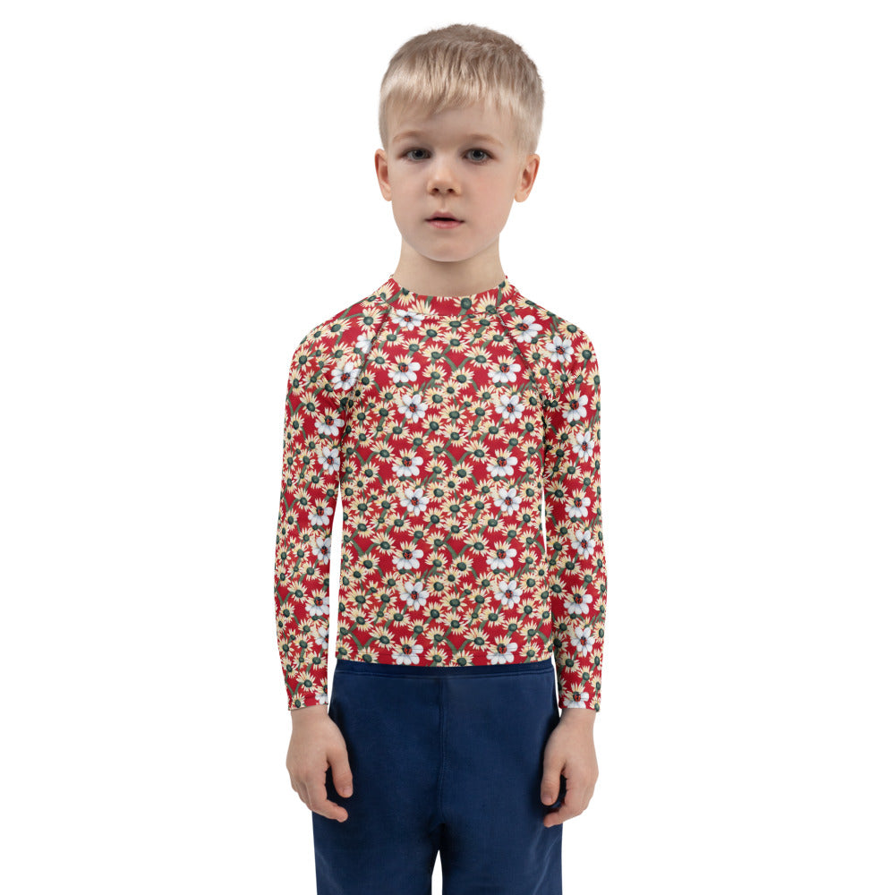 Maillot anti-UV enfant Ladybirds & Daisies - porté par un enfant
