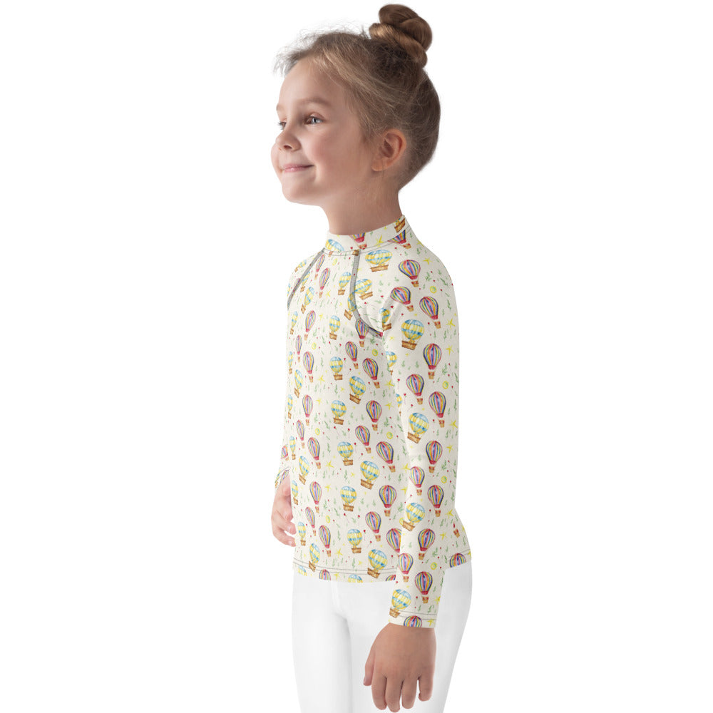 Balloon Bears Kids Rash Guard - shown on a child