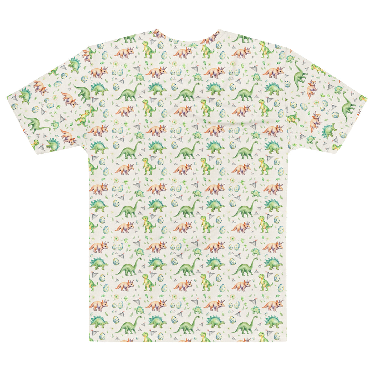 Dino Valley Men's Lounge Tee - watercolour print