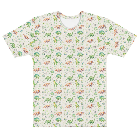 Dino Valley Men's Lounge Tee - watercolour print