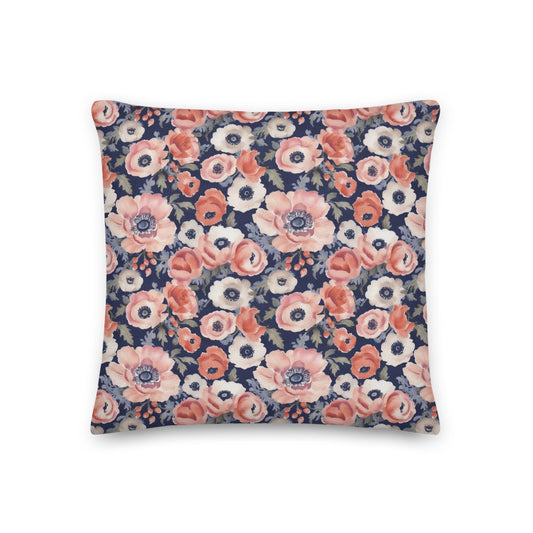 Anemone Dance Cushion - watercolour print