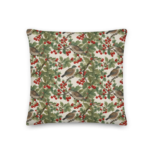 Robin & Rowan Cushion - watercolour print