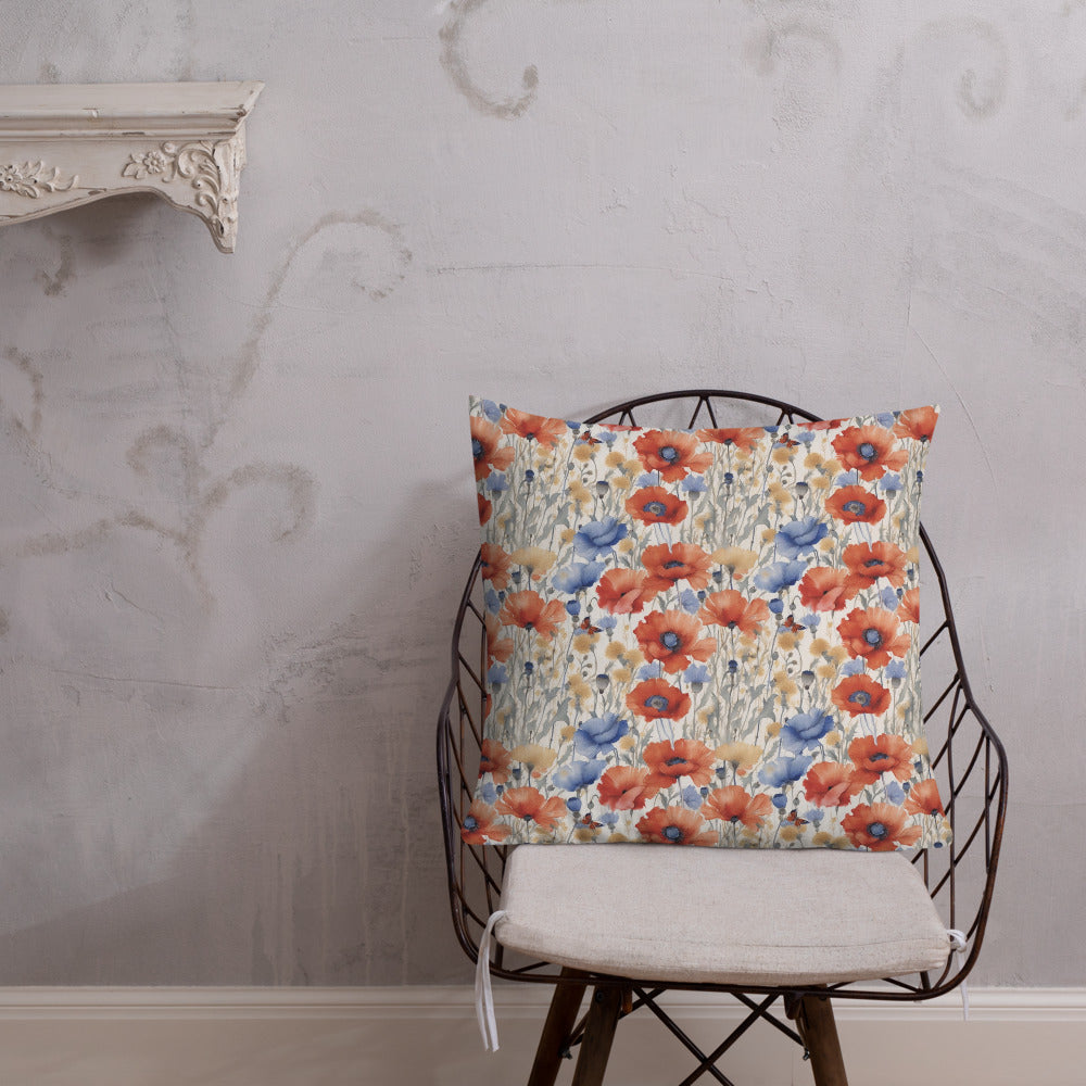 Butterfly Meadow Cushion - shown in a home setting