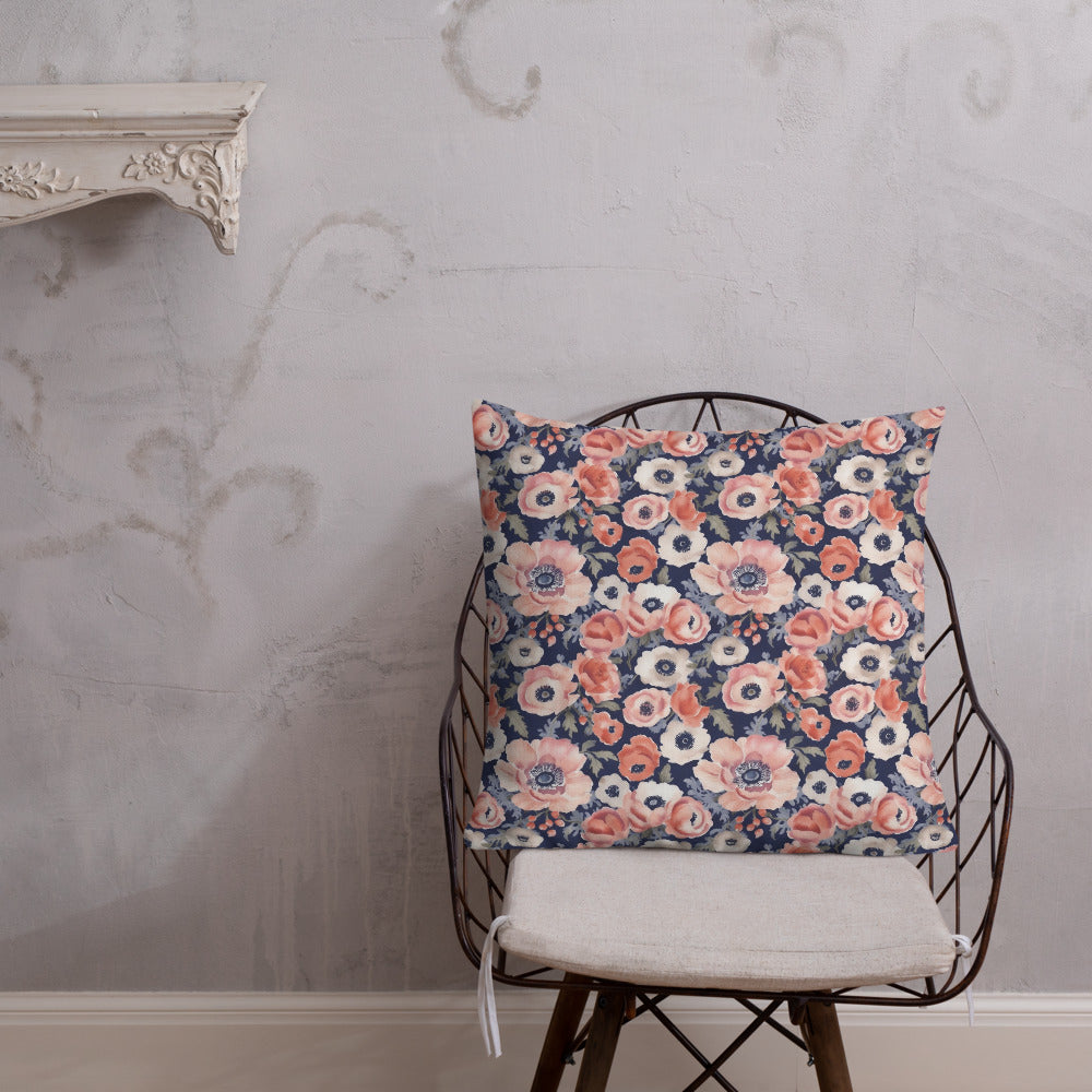 Anemone Dance Cushion - shown in a home setting