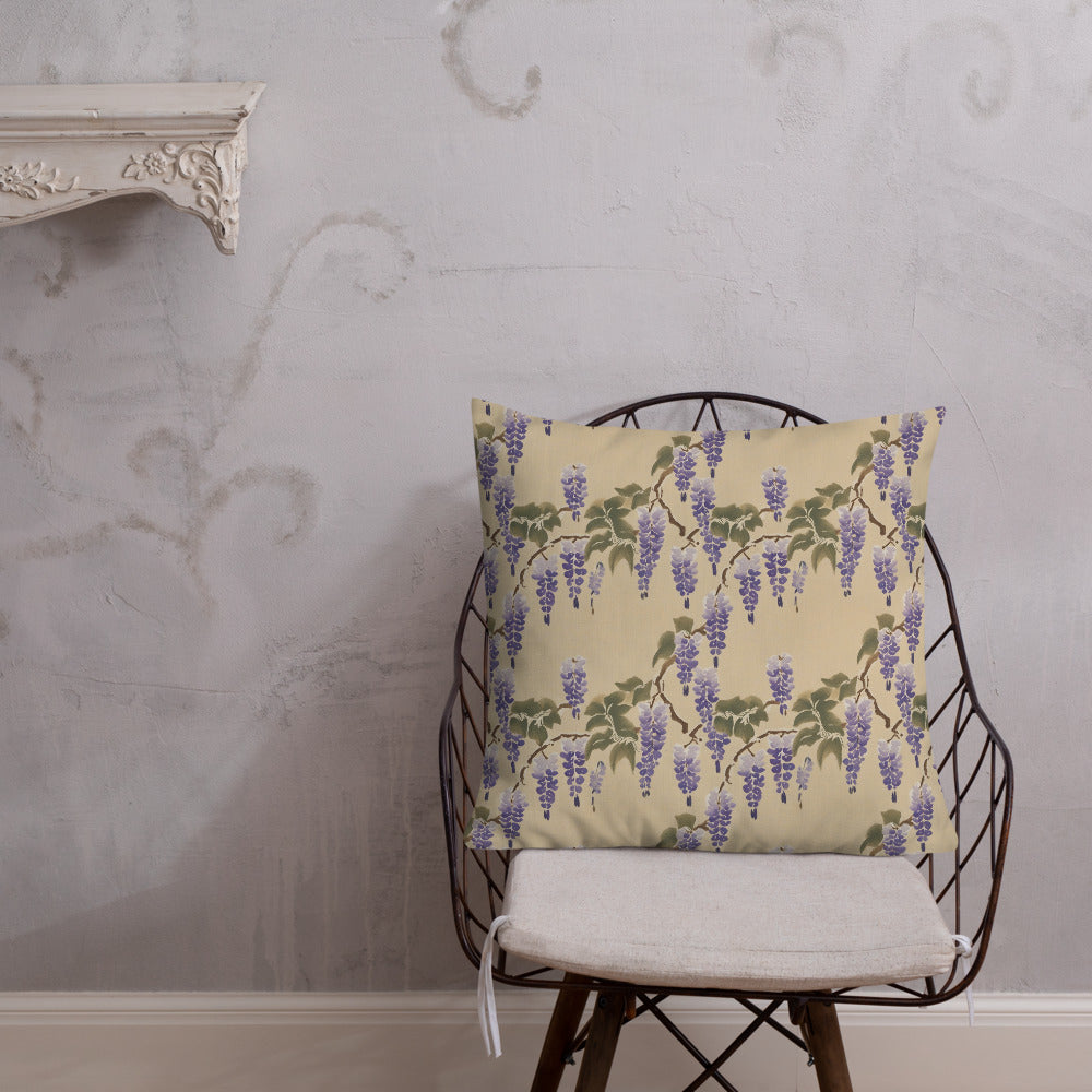 Wisteria Cascade Cushion - shown in a home setting