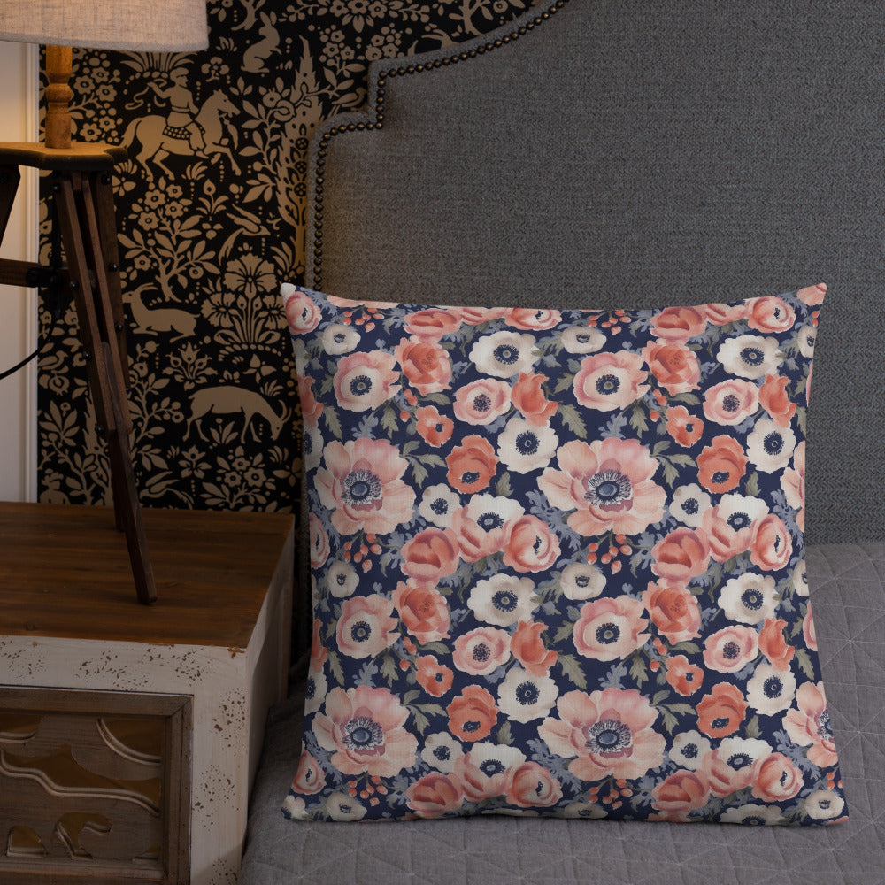 Anemone Dance Cushion - shown in a home setting