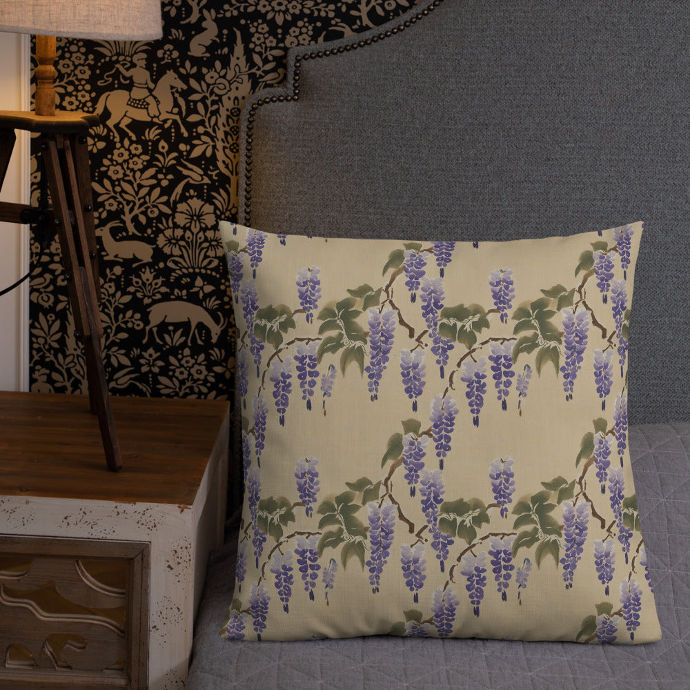 Wisteria Cascade Cushion - shown in a home setting
