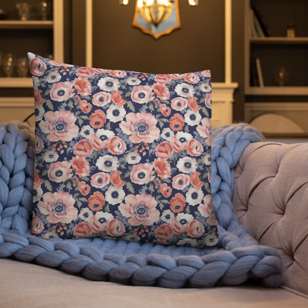 Anemone Dance Cushion - shown in a home setting
