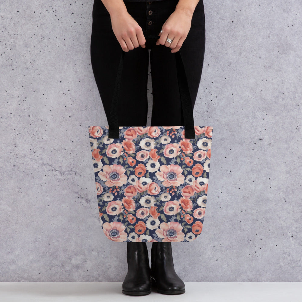 Anemone Dance Tote Bag - shown in a home setting