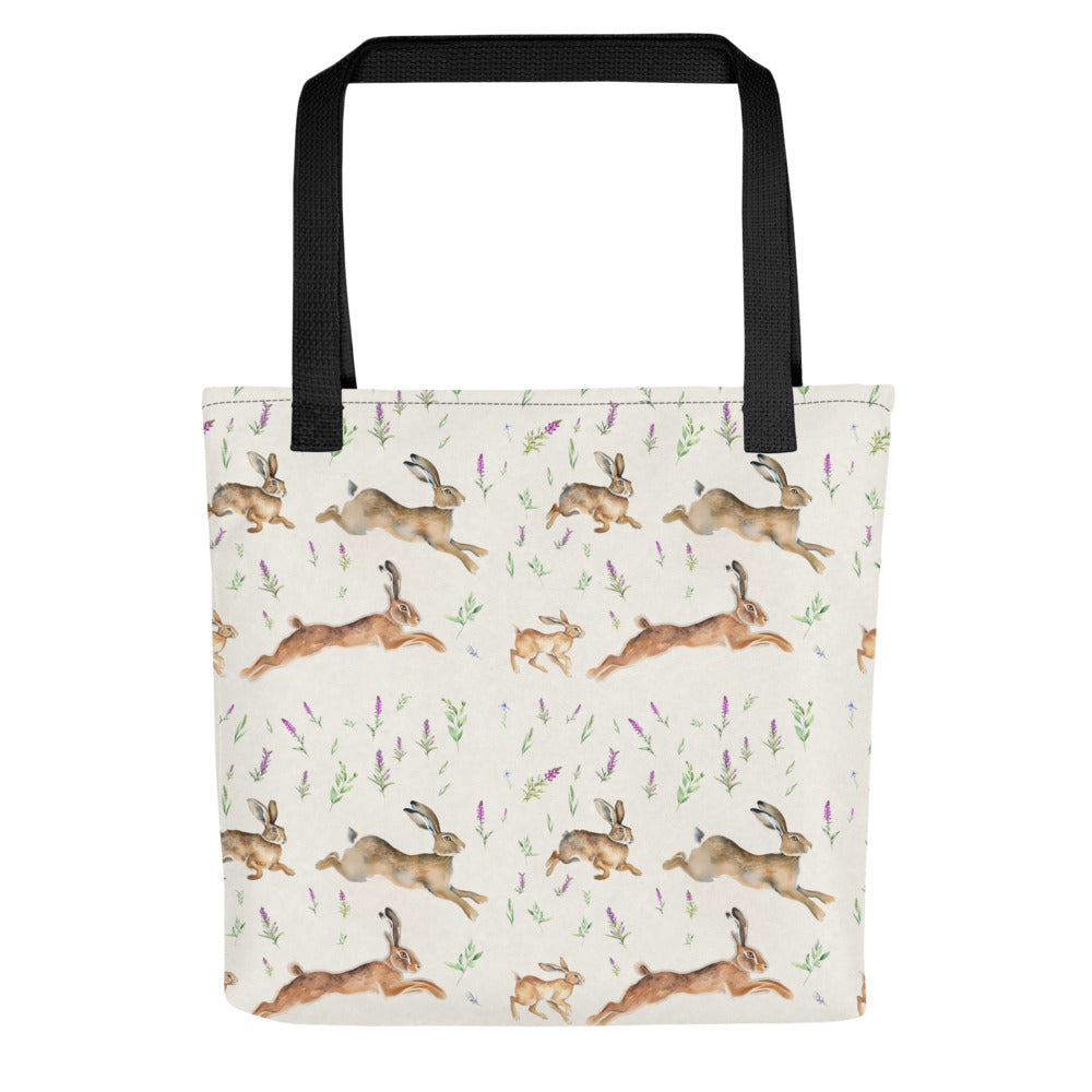 Highland Hares Tote Bag - watercolour design