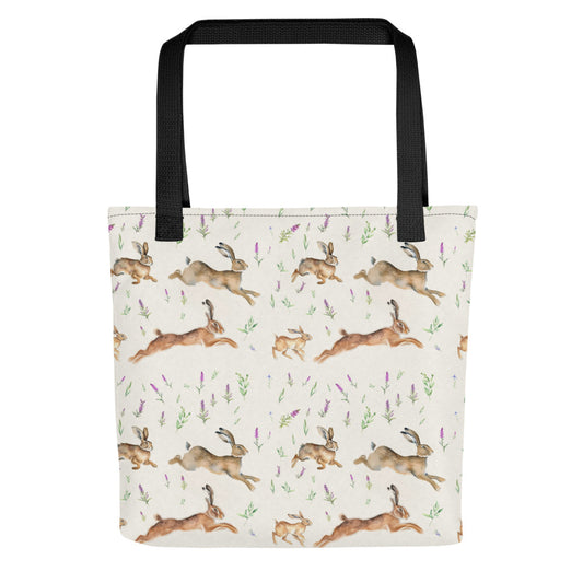 Highland Hares Tote Bag - watercolour design