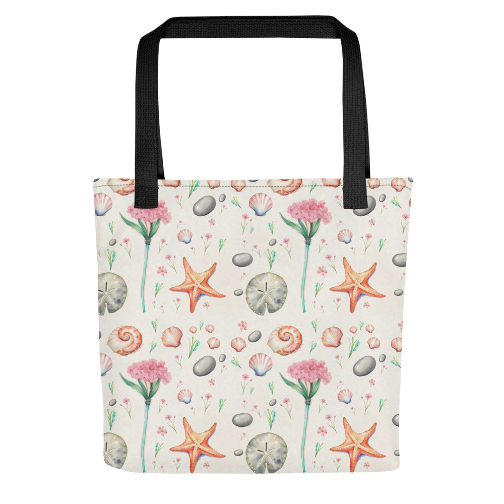 Shore Treasures Tote Bag - watercolour print