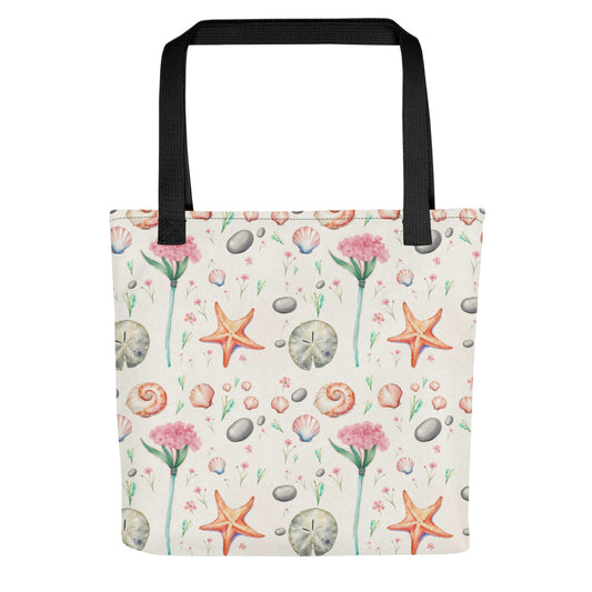 Shore Treasures Tote Bag - watercolour print