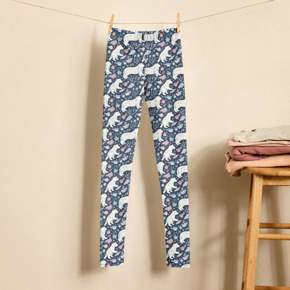 Polar Pals Youth Leggings - shown on a child