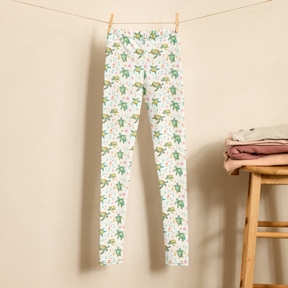 Leggings junior Turtles & Starfish - porté par un enfant