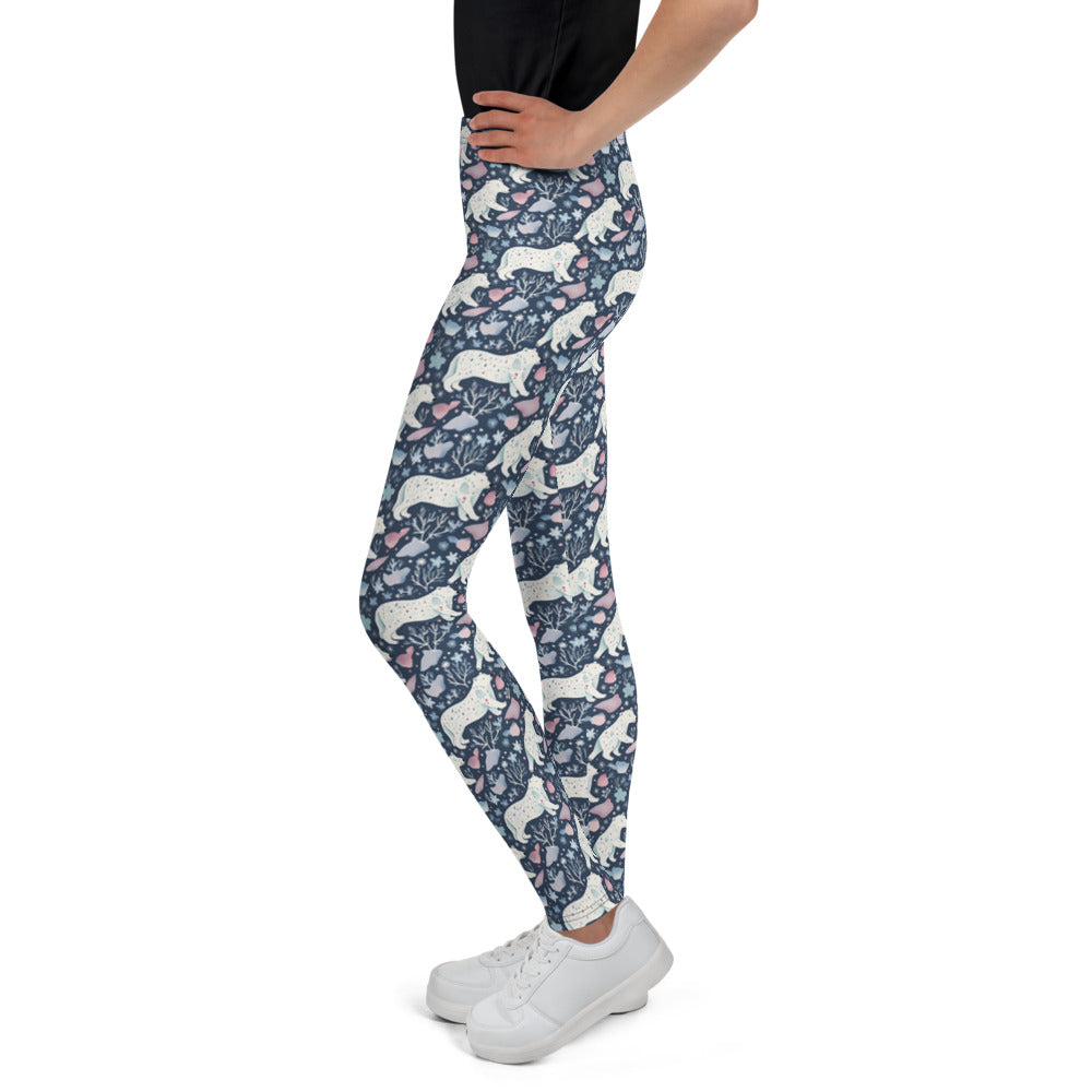 Polar Pals Youth Leggings - shown on a child