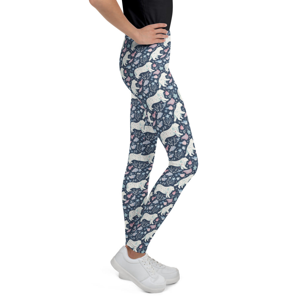 Polar Pals Youth Leggings - shown on a child