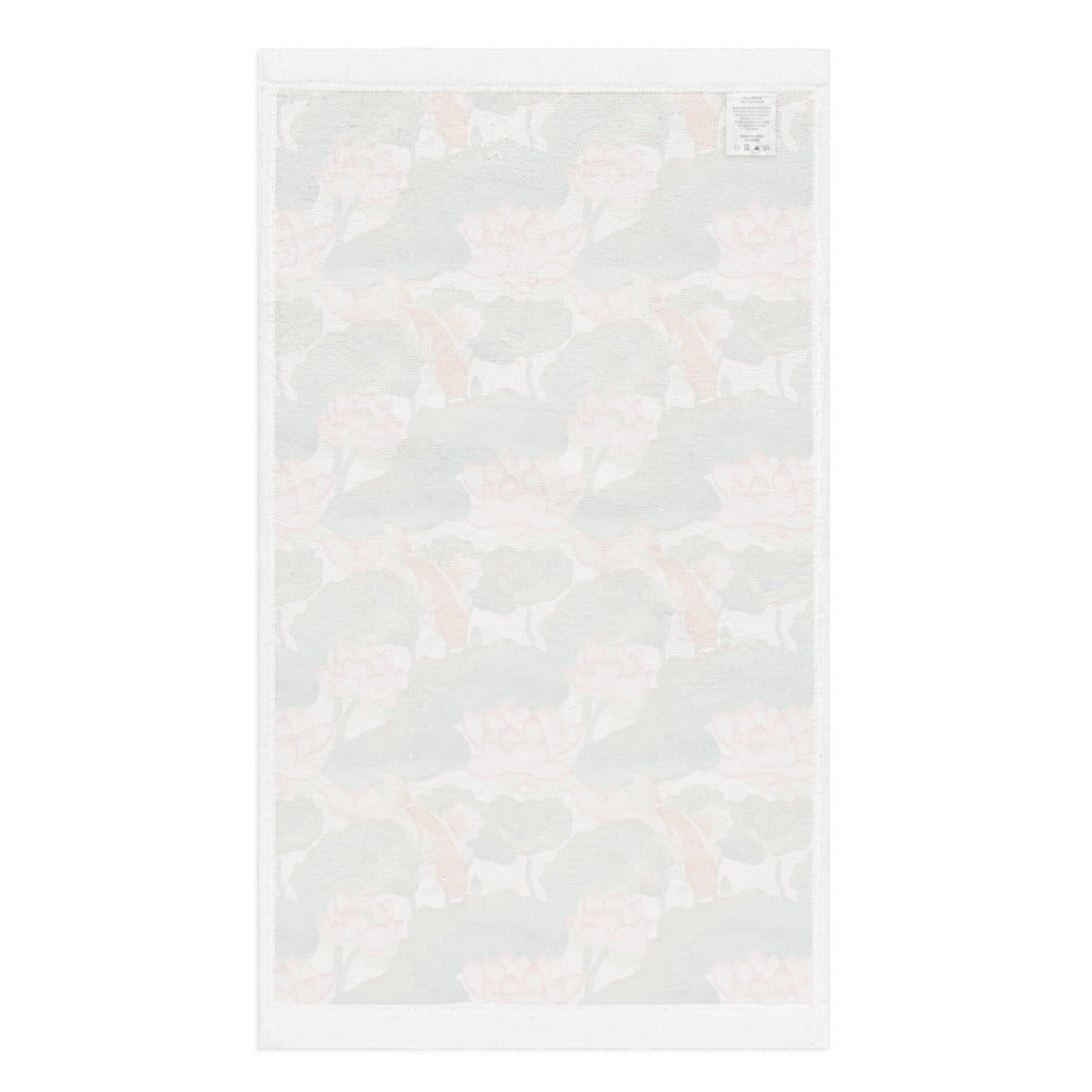 Koi & Lotus Tea Towel - watercolour print
