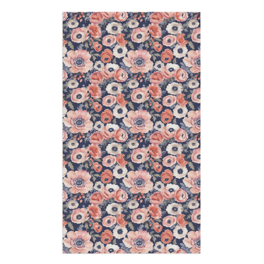 Anemone Dance Tea Towel - watercolour print
