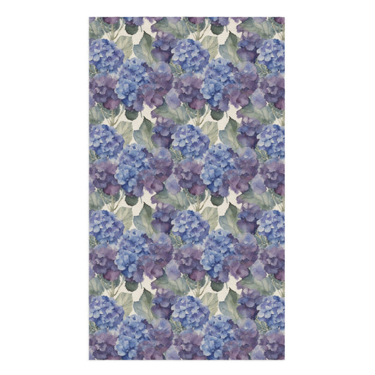 Hydrangea Haze Tea Towel - watercolour print