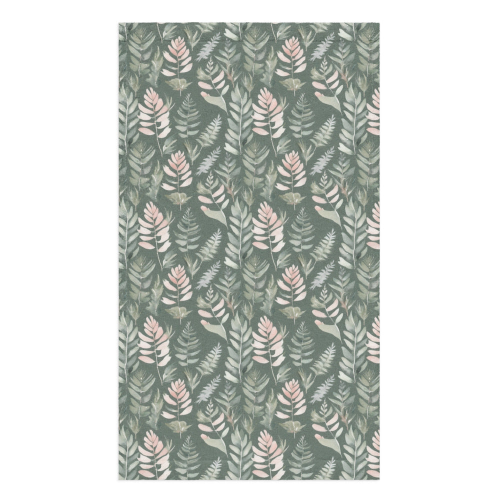 Sage Fern Tea Towel - watercolour print