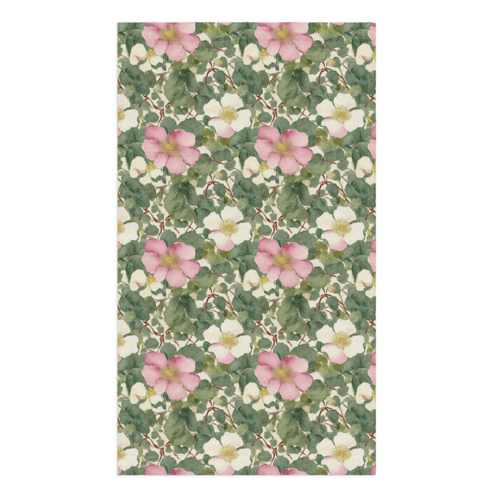Wild Rose Tea Towel - watercolour print