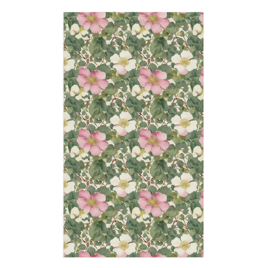 Wild Rose Tea Towel - watercolour print